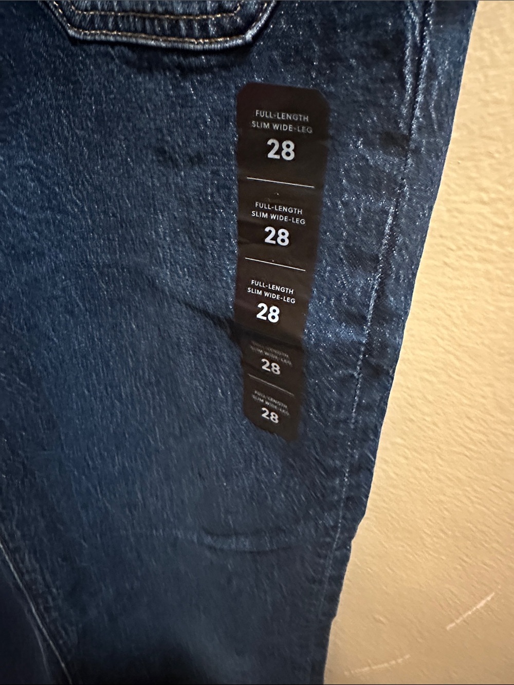 J. Crew Dark Blue Wide-Leg Jeans - Picture 3 of 6